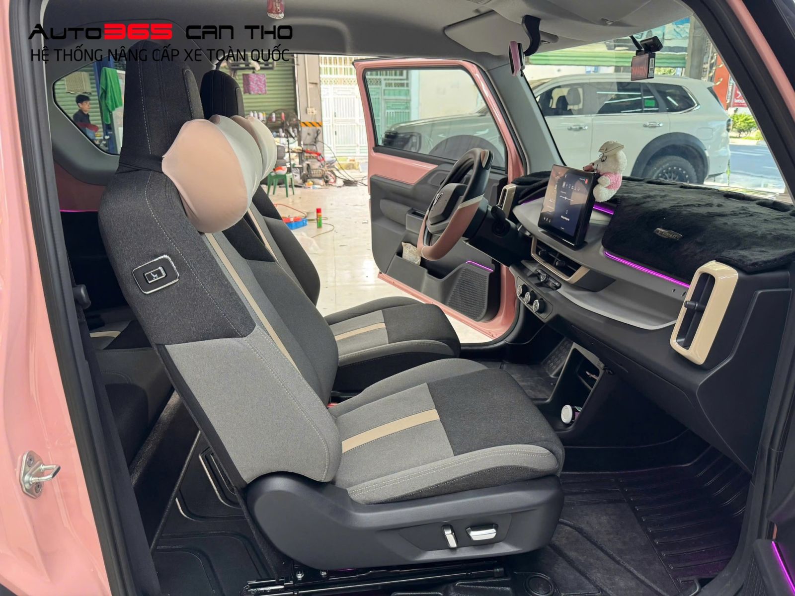 Nội thất xe VF3 sang trọng với ghế chỉnh điện