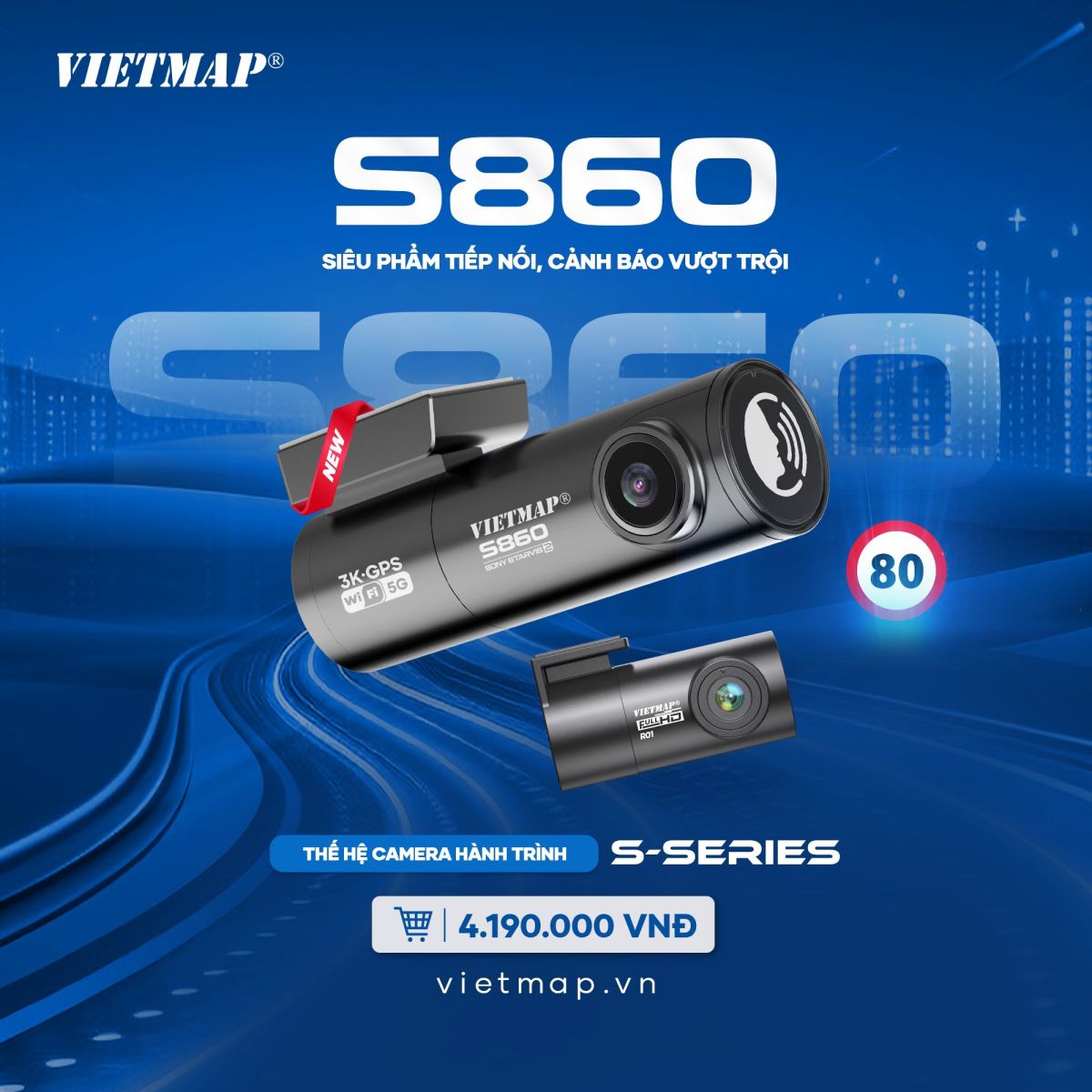 Camera Hành Trình Ô Tô VIETMAP S860