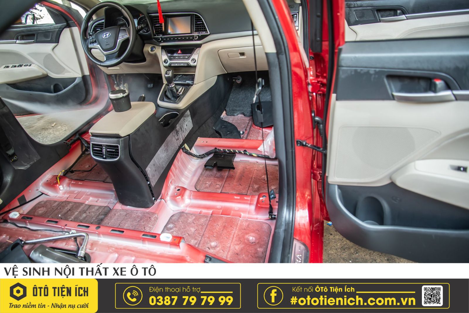 làm sạch nội thất ô tô Cần Thơ