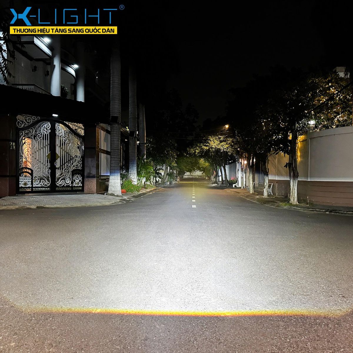 Đèn LED mới lắp trên VinFast VF3, tăng sáng tối ưu.'