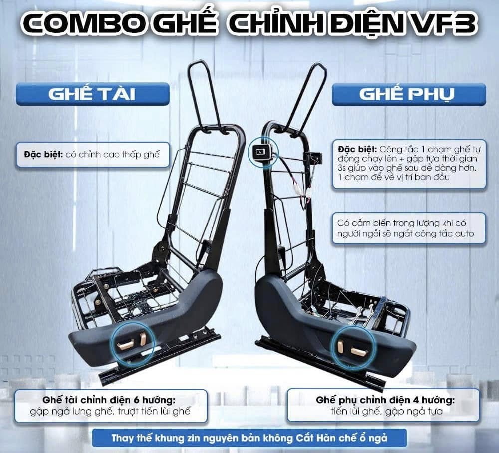 Ghế Chỉnh Điện Vinfast VF3