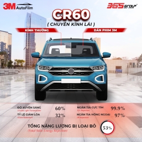 Dán phim cách nhiệt 3M Crystalline CR60 Kính Lái