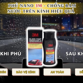 Chai Xịt Chống Bám Nước Trên Kính Xe Ô Tô 3M Cao Cấp