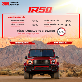Dán phim cách nhiệt 3M IR50 ceramic hồng ngoại kính lái trước