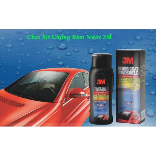 Chai Xịt Chống Bám Nước Trên Kính Xe Ô Tô 3M Cao Cấp