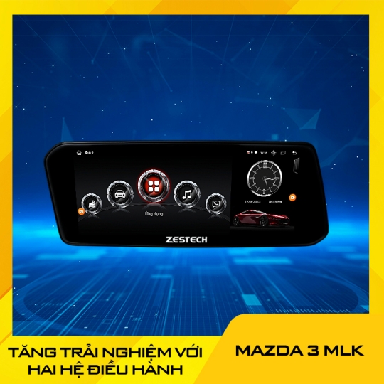 Màn Hình Android Zestech MLK Mazda 3 - 2 hệ điều hành