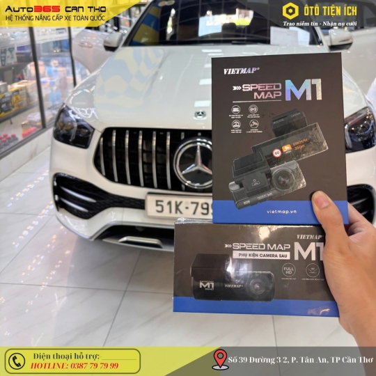 CAMERA VIETMAP M1 LẮP CHO MERCEDES GLC300 - NHỎ GỌN ĐẸP MẮT - FULL CHỨC NĂNG 